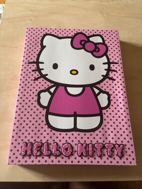 Hello Kitty Bright Pink Polka Dot Canvas Art
